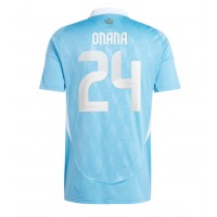 Dres Belgicko Amadou Onana #24 Preč ME 2024 Krátky Rukáv